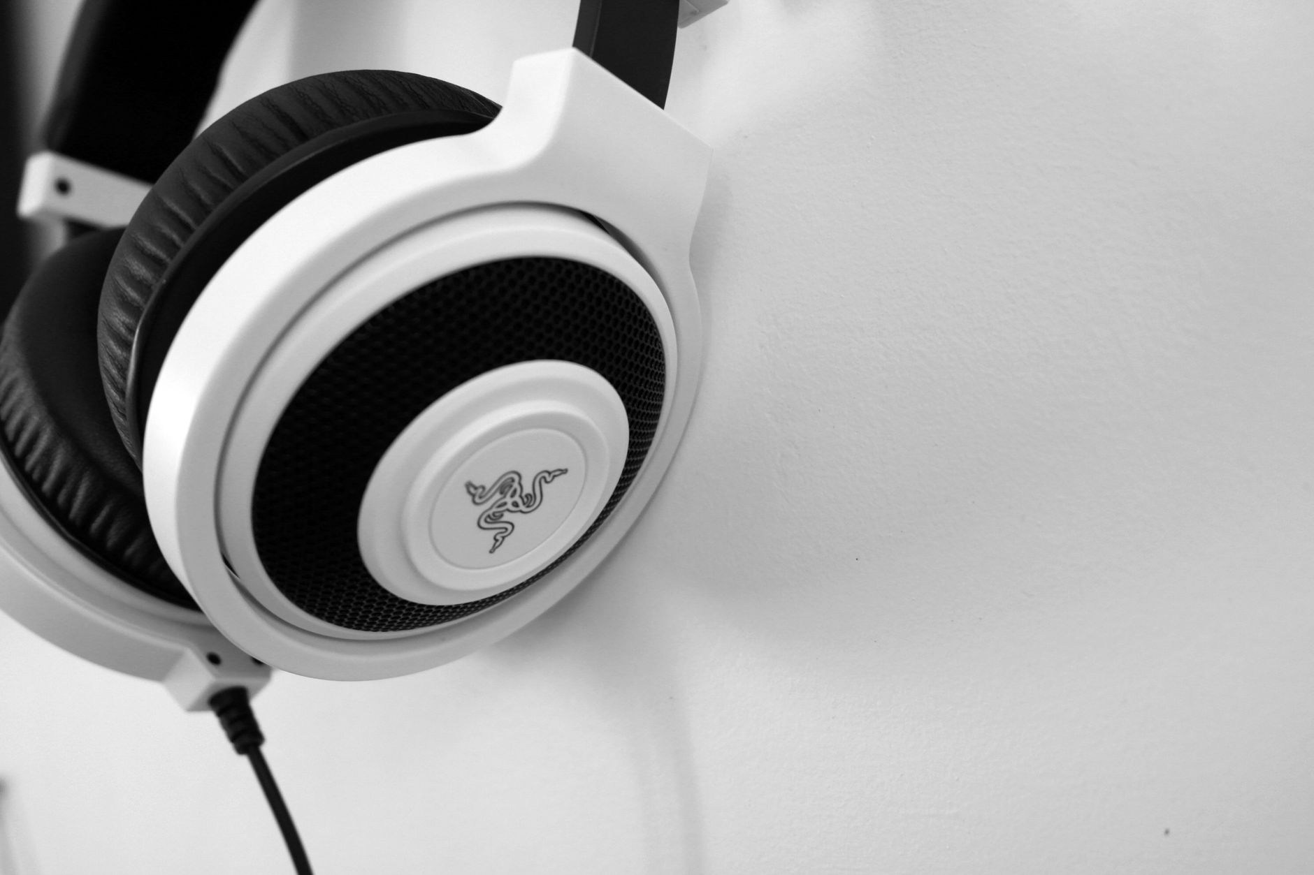 ロゴとドライバー部分が鮮明に写るヘッドホンath-m50xのクローズアップ